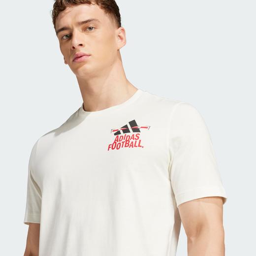 Adidas阿迪达斯FOOTBALL GRAPHIC TEE 纯棉足球运动短袖圆领T恤JD8215 商品图6