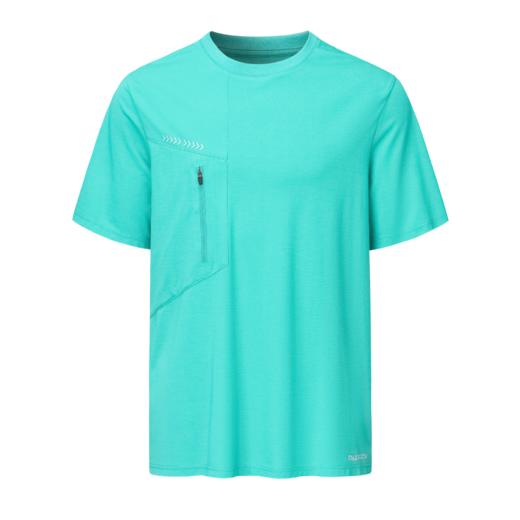 puzxrry男士短袖t恤圆领夏季运动休闲凉感抗菌上衣宽松高弹体恤 商品图2