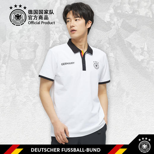【官方正版】德国国家队 | 夏季拼色短袖简约黑白T恤通勤休闲 商品图0