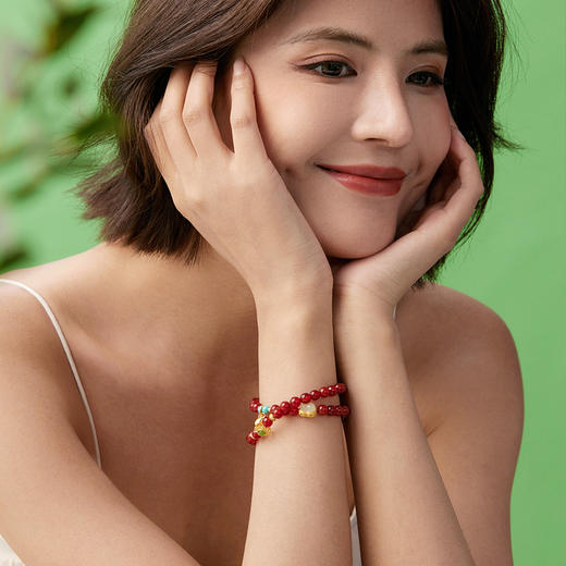 Manreya玛芮雅“红韵”红玛瑙手串 商品图4
