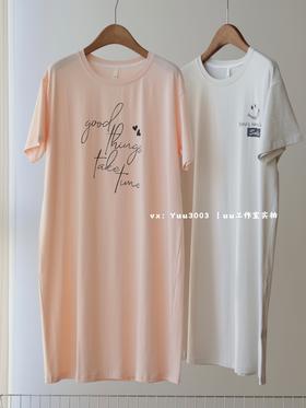 女士睡裙 纯棉套装家居服睡衣