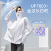 自带手套女款【德国、日本等全球33国高防晒认证】素湃Supield指尖护手背防晒衣F588弧形大帽檐头面颈一体防护加长扣指袖口设计双色可选 商品缩略图3