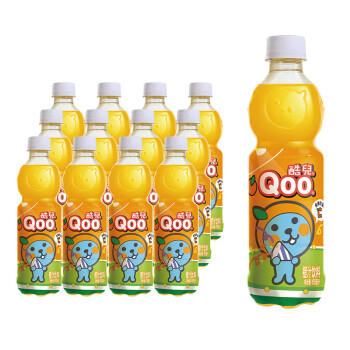 可口可乐（Coca-Cola）美汁源酷儿 Qoo 橙味果汁饮料 450ml*12瓶 新老包装随机发货 商品图1