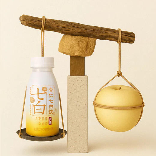 植物蛋白饮品 | 六养七白杏仁饮 莲子百合茯苓银耳山药芡实饮料 230g*8瓶 商品图3