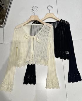 【门店同款】ENJOY夏季“悠然之境”法式镂空开衫 162406134