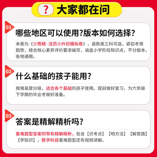 2025王朝霞活页小升初模拟卷语数英毕业复习模拟试卷综合能力验收卷小专项总复习 商品图4