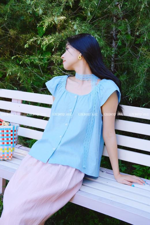 【门店同款】ENJOY夏季“后花园”小飞袖上衣 162543075 商品图6