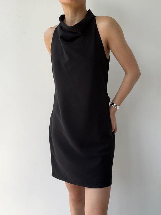VC｜SS25019 Shanti draped back dress [连衣裙  黑 / 米白 / 粉 ] 商品图5