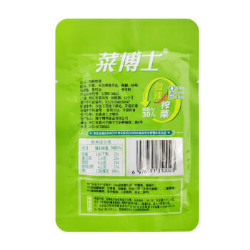 菜博士微辣0添加防腐剂榨菜60g*6包轻盐榨菜丝下饭菜咸菜爽口开味 /粮油调味 /调味品 /榨菜/酱腌菜 商品图3