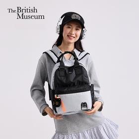 大英博物馆 盖亚·安德森猫和她的朋友们系列 休闲大容量书包双肩背包 黑色