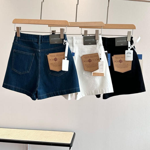 高端款四面弹A字高腰牛仔短裤051306 商品图0