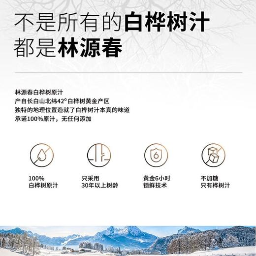 林源春白桦树原汁300ml*9/箱 商品图4
