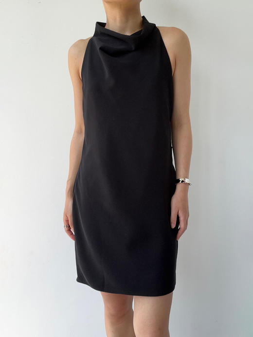 VC｜SS25019 Shanti draped back dress [连衣裙  黑 / 米白 / 粉 ] 商品图1