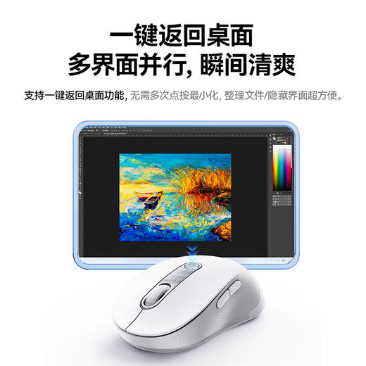 倍思 创作者F02 人体工学 无线鼠标 商品图4