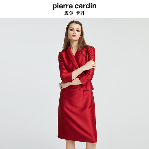 皮尔卡丹女装新款简约时尚知性礼服连衣裙P4308E4975R0 商品图3