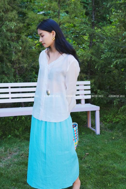 【门店同款】ENJOY夏季“后花园”简约长袖衬衫 162502345 商品图9