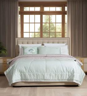 【6楼】富安娜莱赛尔棉水洗双宫桑蚕丝夏被\素锦时光