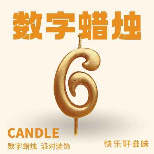 炫彩数字蜡烛6 商品图0