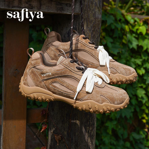 Safiya/索菲娅2025时尚双系带复古拼色百搭轻便休闲阿甘德训鞋SFD3112425 商品图1