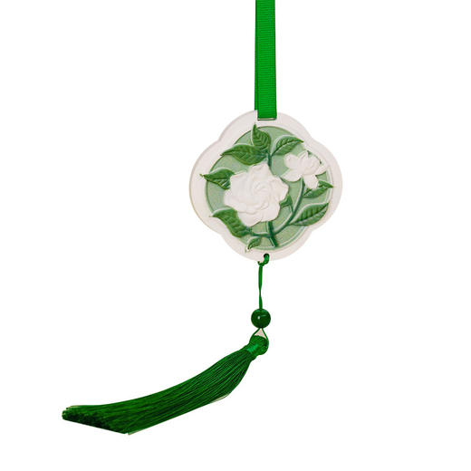 【上新！第二件0元！高颜值香氛挂饰🌸】山野栀子花香+国风浮雕设计✨让卧室衣柜秒变高级感！防融化石膏工艺，送礼自用都超赞🎁高颜值山野栀子花石膏香薰 新款室内卧室衣柜香氛挂饰 高级石膏挂件 带彩盒 商品图4