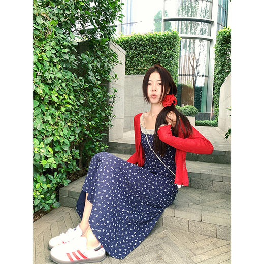 【169元任选2件】现货秒杀！卖完下架不再补 ！假两件小碎花吊带连衣裙 商品图3