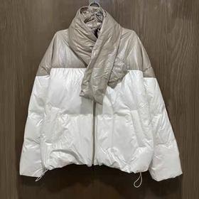 【XL断码】安踏冬季潮流青年拼色加厚防水保暧女士运动羽绒服162248921【库存有限，如无货将做退款，介意慎拍！】