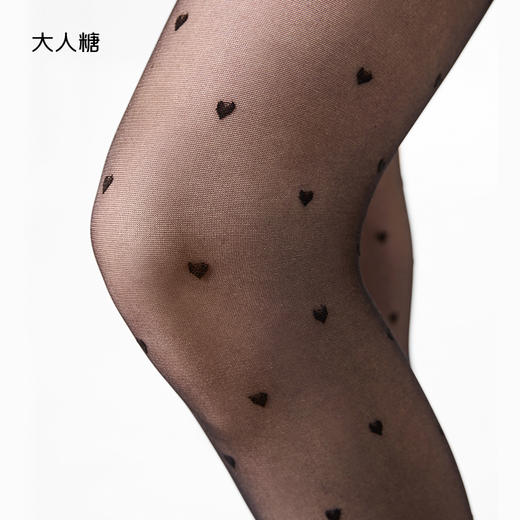 胧时尚连裤袜|爱心复古波点 百搭V裆设计 商品图3