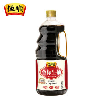 恒顺 金标系列 生抽酱油 1.9L【一级酱油】酿造酱油 中华老字号 /粮油调味 /调味品 /复合调味料 商品图0