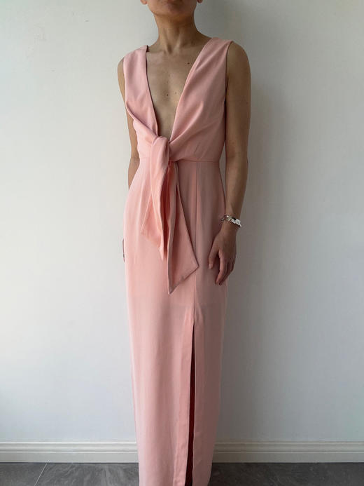 KEEPSAKE | Dream On Gown - Blush [ 粉色低V长裙 ] 商品图4