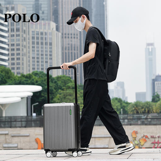POLO 拉杆箱大容量拉链行李箱男女登机旅行箱080751 商品图7