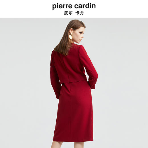 皮尔卡丹女装时尚假两件修身礼服连衣裙P4303E4997T0 商品图2