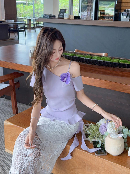 张心子【花影阑珊】气质女人味蕾丝半身裙 U2505047 商品图9