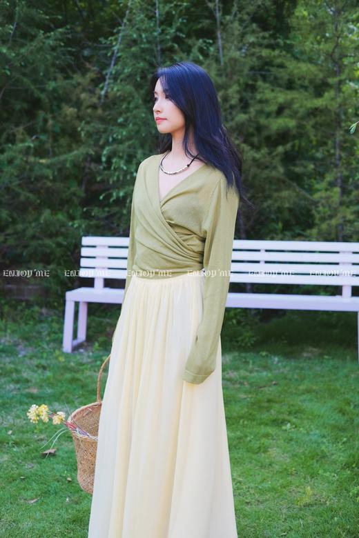 【门店同款】ENJOY夏季都市漫游交叉绑带针织开衫 162283171 商品图1