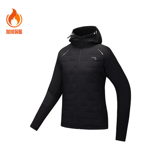 【XL断码】安踏羽绒服女款冬季鸭绒保暖无缝外套保暖跑步运动上衣162445601【库存有限，如无货将做退款，介意慎拍！】 商品图0