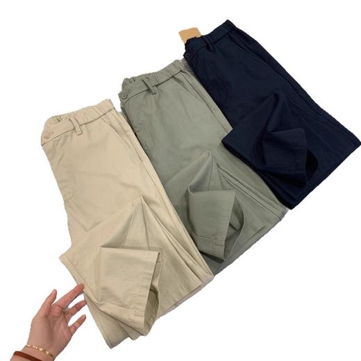 日单休闲!线下599!亚麻棉混纺!2025夏季新款男士薄款透气休闲裤长裤！ 商品图4