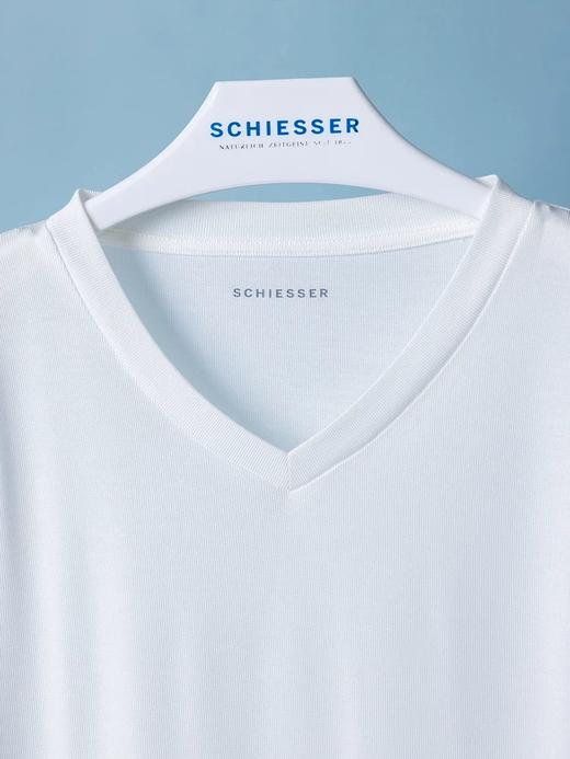 【醋酸外穿】SCHIESSER德国舒雅女士醋酸罗纹V领外穿上衣31/25043U 商品图3