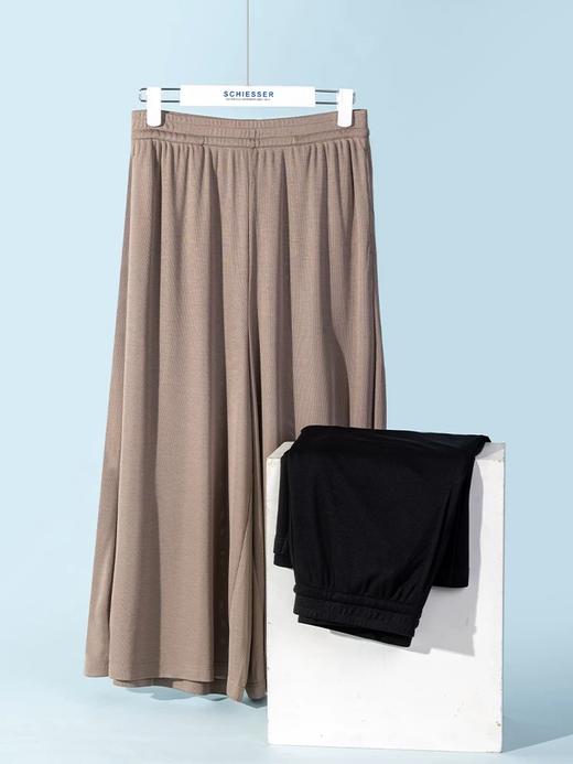 【醋酸外穿】SCHIESSER德国舒雅阔腿裤醋酸砂洗面料，有良好的吸湿性和透气性，舒适不易产生静电31/23016P 商品图3