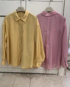 【门店同款】ENJOY夏季“后花园”后开叉衬衫 162543227