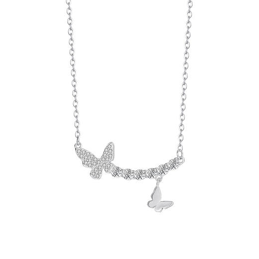 【蝴蝶效应】S925纯银锆石蝴蝶项链【YXS-A4220】 商品图4