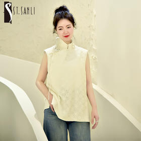 ST.SANLI【定制系列】新中式立领盘扣马甲GA122R32