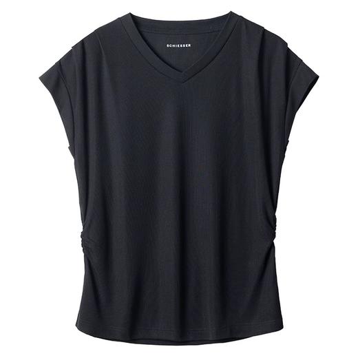 【醋酸外穿】SCHIESSER德国舒雅女士醋酸罗纹V领外穿上衣31/25043U 商品图6