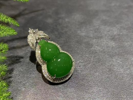 【御珠宫坊·传藏系列】金镶碧玉葫芦吊坠 商品图6