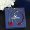 SWAROVSKI/施华洛世奇 轻奢时尚红天鹅锁骨链幸运红手链套装BF 商品缩略图6