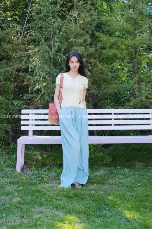 【门店同款】ENJOY夏季垂感百搭山本裤 162596628 商品图5