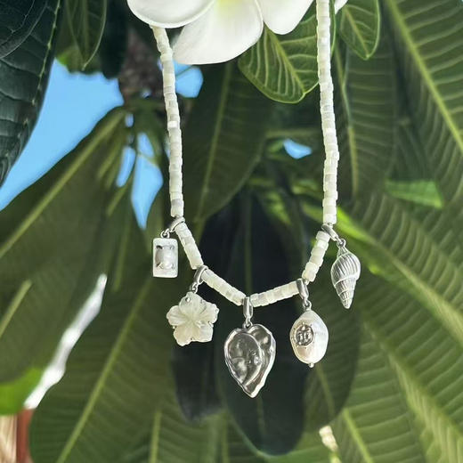 lost in echo2025夏季新款度假异域珍珠算盘手工多元素挂坠项链女 商品图0