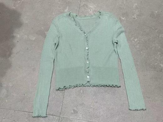 【门店同款】ENJOY夏季“悠然之境”木耳边针织开衫 162695159 商品图2