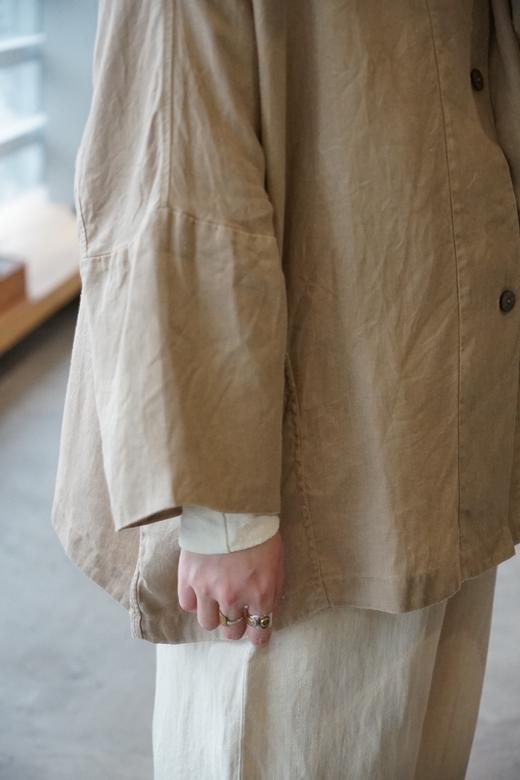 Mittan 草木染涟漪麻宽版夹克(JK-68C) 商品图3