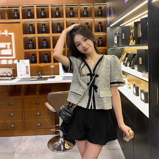 金蘑菇菇调味d黑茶/私服香香！高定系列～洋气套装时尚气质 商品图0