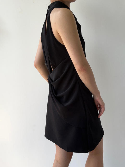 VC｜SS25019 Shanti draped back dress [连衣裙  黑 / 米白 / 粉 ] 商品图6