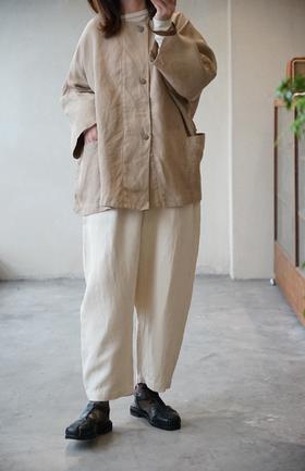 Mittan 草木染涟漪麻宽版夹克(JK-68C)